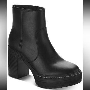 Sun + Stone Kiinsley Booties Women's Shoes, black, Size 8.5